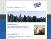 Tablet Screenshot of mayfairlumber.com